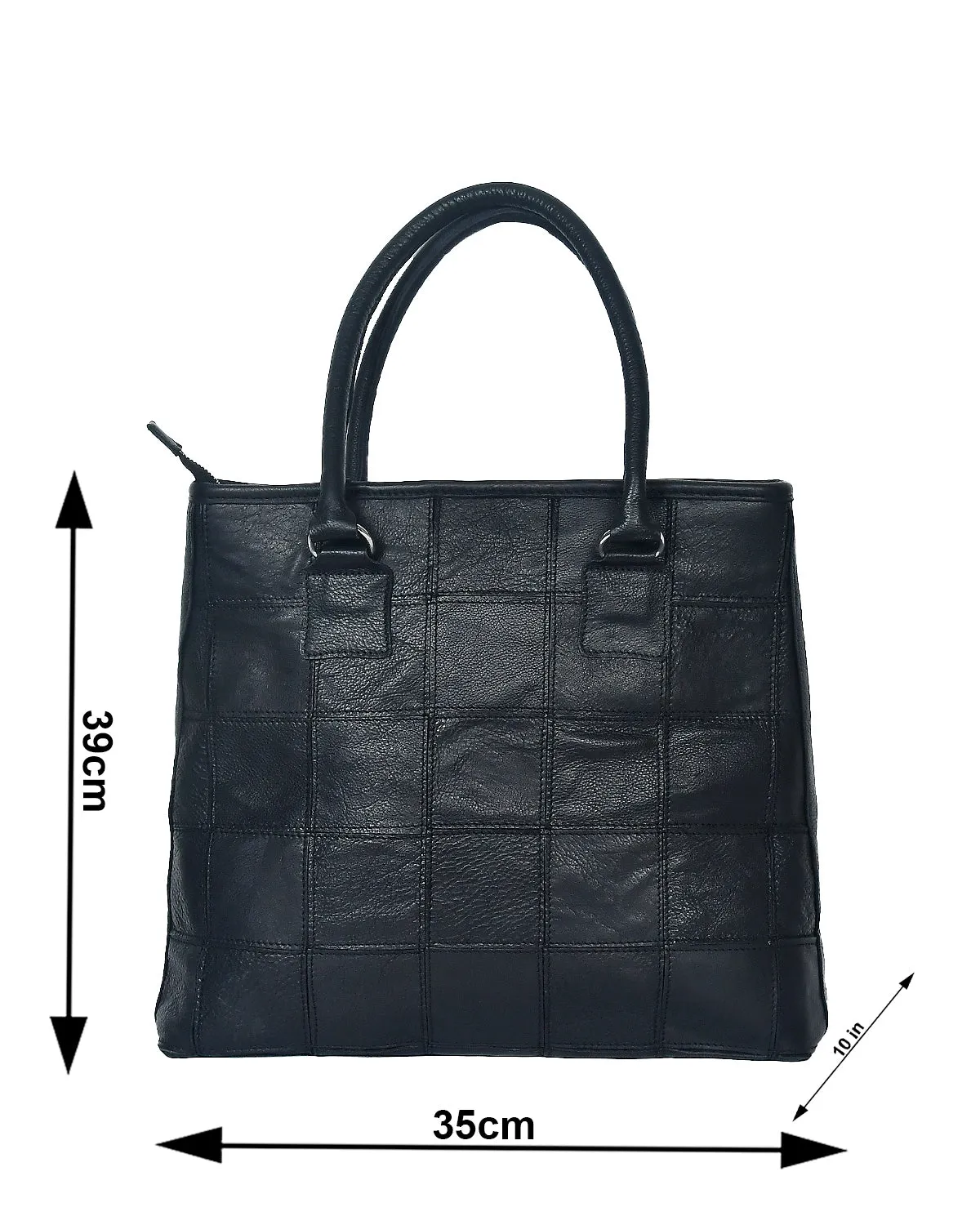 Black Premium Tote Leather Bag, Art: BG-1141