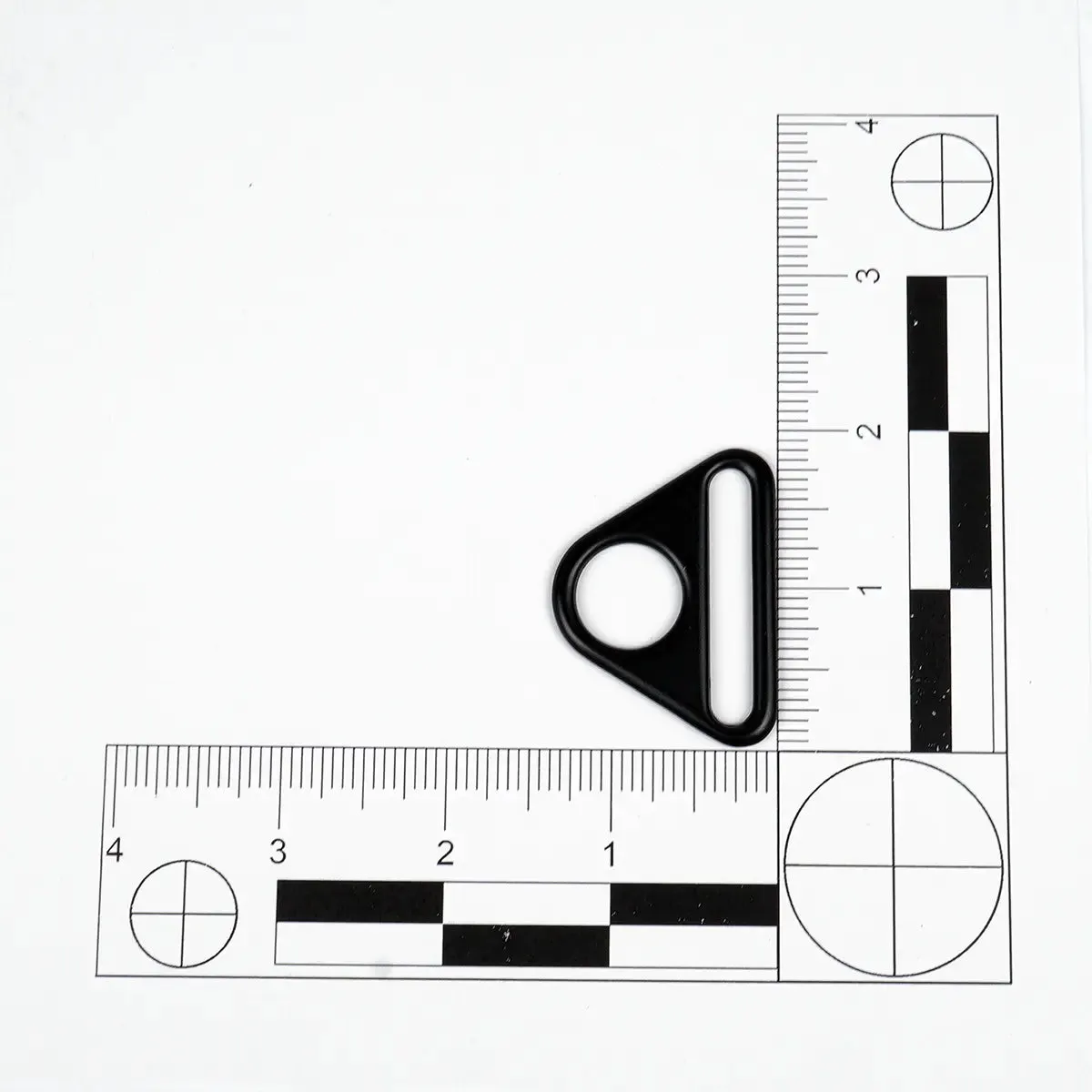 Black Tri Ring 1 1/2" Pack of 2