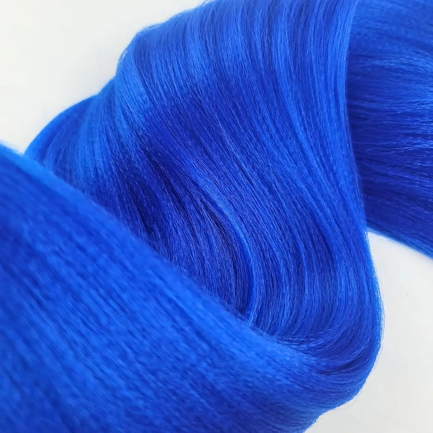Blue Braiding Hair Pre stretched Curly Ocean Wave Crochet Braids Prestretched Braiding Hair Extensions Hypoallergenic Ez Braid Synthetic Knotless Yaki