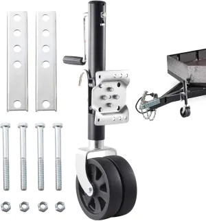 Boat Trailer Jack with Wheel | 8inch Heavy Duty Single Wheel Boat Lift - 2000lb Bolt- Trailer Tongue Jack, Utility Trailer Jack Wheel for Boat