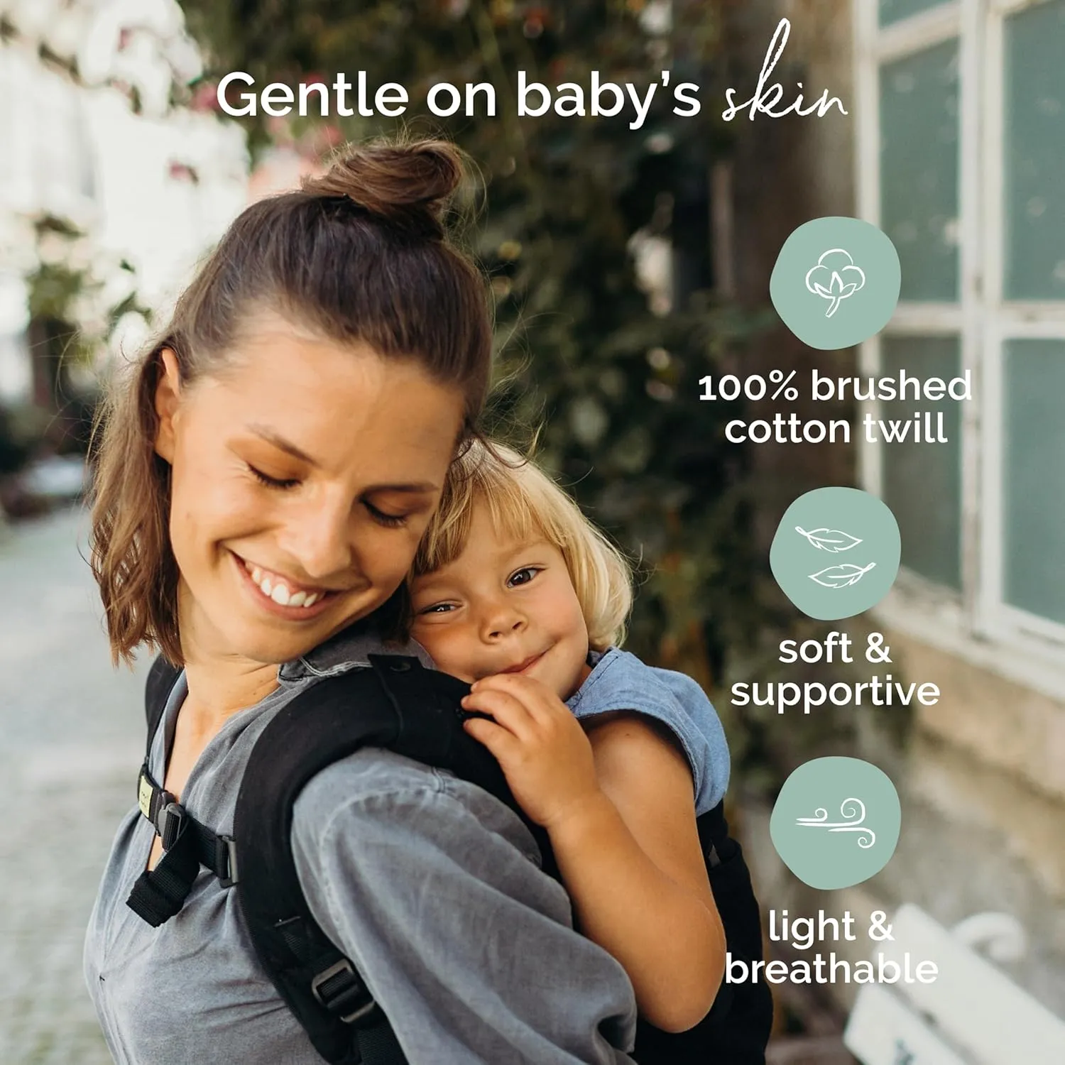 Boba X Baby Carrier - Adaptable, Micro-Adjustable for Babies 7-45 lbs (Black Beauty)