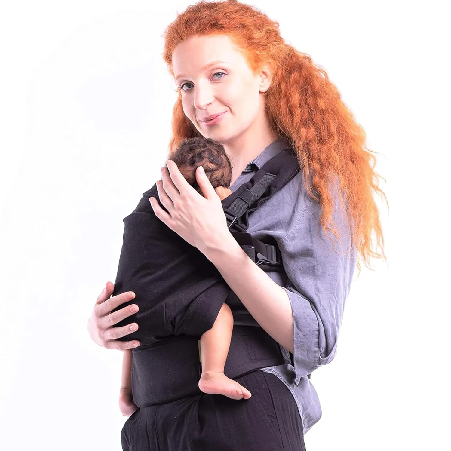 Boba X Baby Carrier - Adaptable, Micro-Adjustable for Babies 7-45 lbs (Black Beauty)
