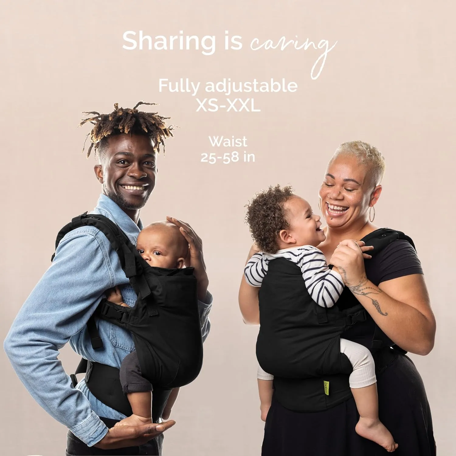 Boba X Baby Carrier - Adaptable, Micro-Adjustable for Babies 7-45 lbs (Black Beauty)