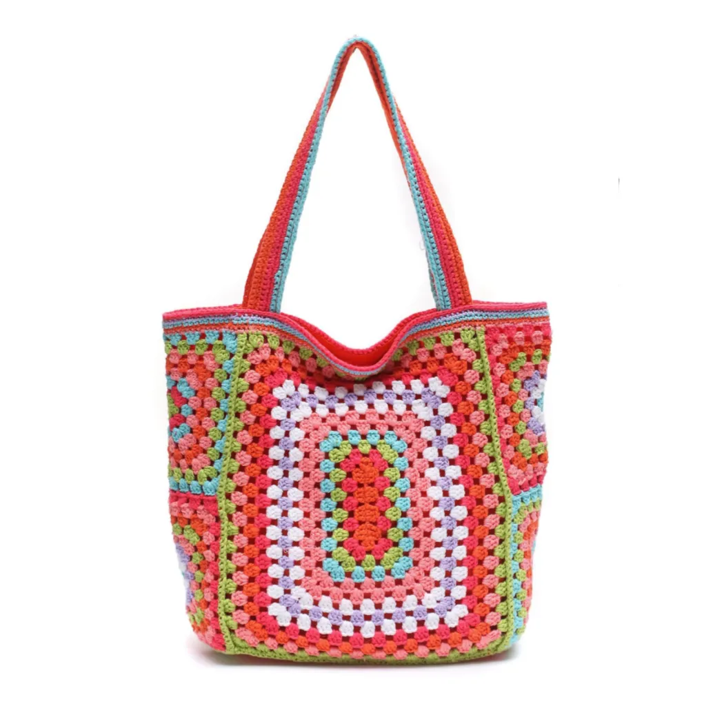 Bohemian Crochet Knit Totes  - 16 Colors
