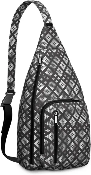 Bohemian Crossbody Bag Daypack for Women Men Lightweight Vintage Tribal Waterproof Sling Bag Backpack Hiking Cycling Sports