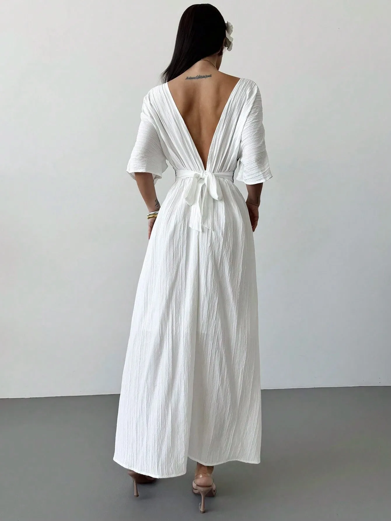 Bohemian Firerie request) White (Available Flawless Women's V-Neck Problem-free return upon
