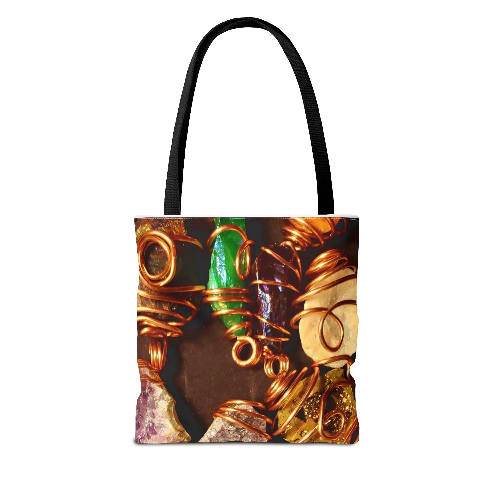 Bohemian Gemstone Tote Bag – Ideal for Eco-Friendly Fashion Lovers