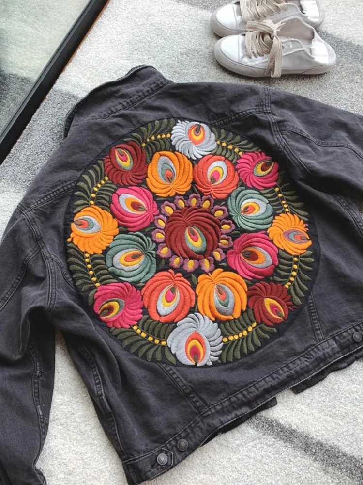 Bohemian Jeansjacke