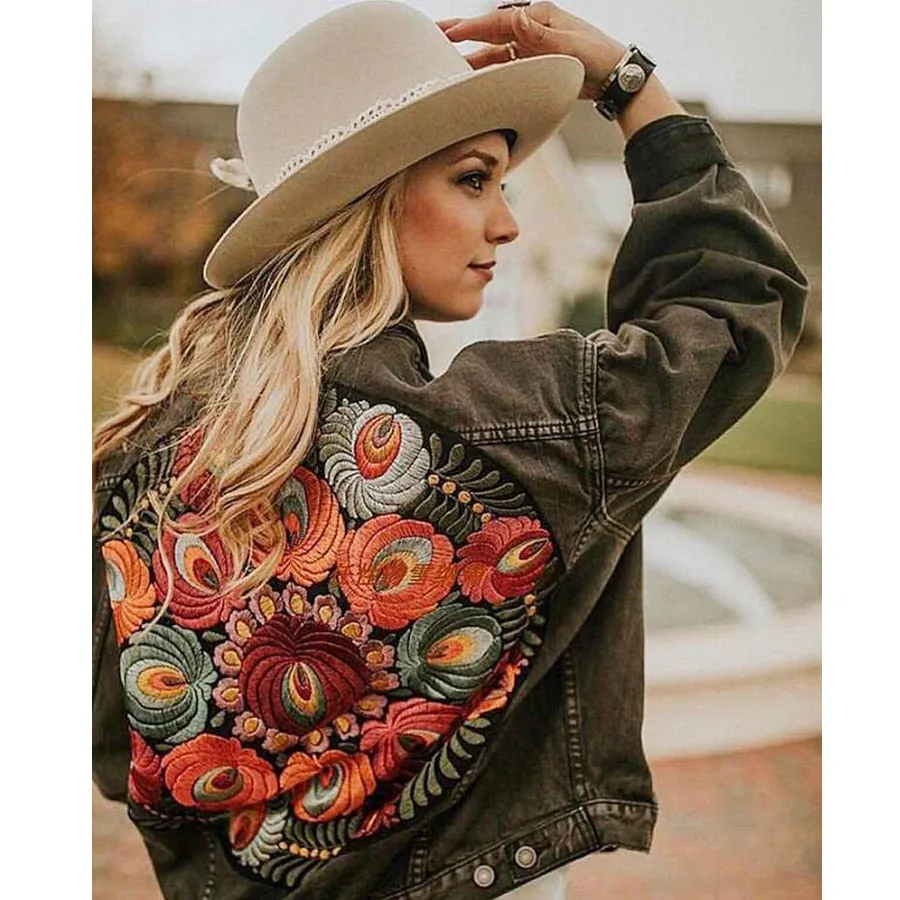 Bohemian Jeansjacke