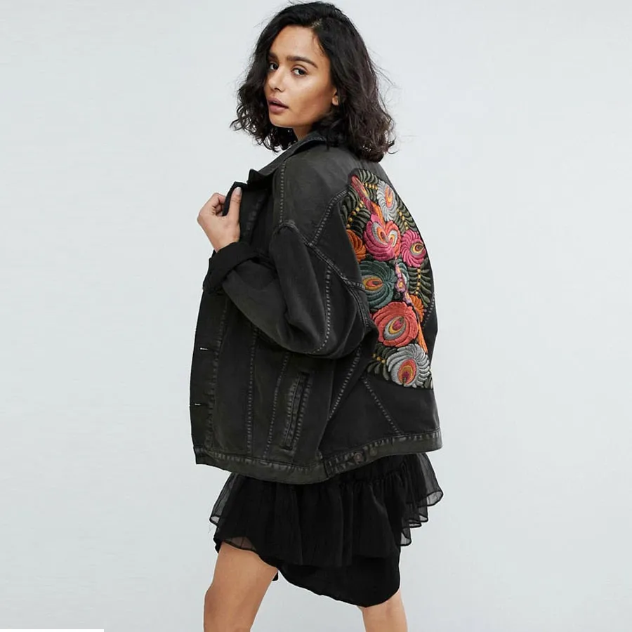 Bohemian Jeansjacke