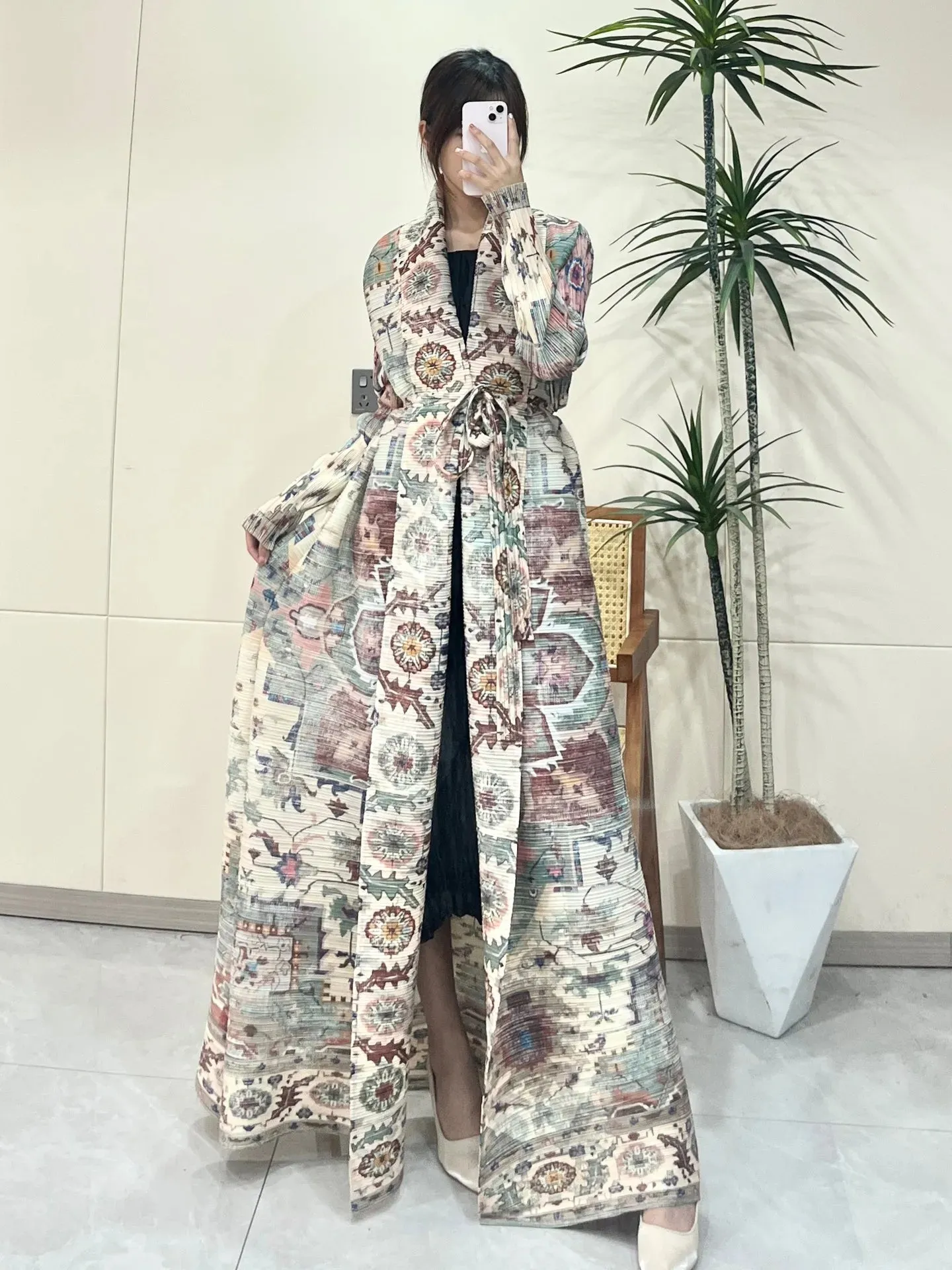 Bohemian Long Kimono | Patterned | Lightweight and Versatile