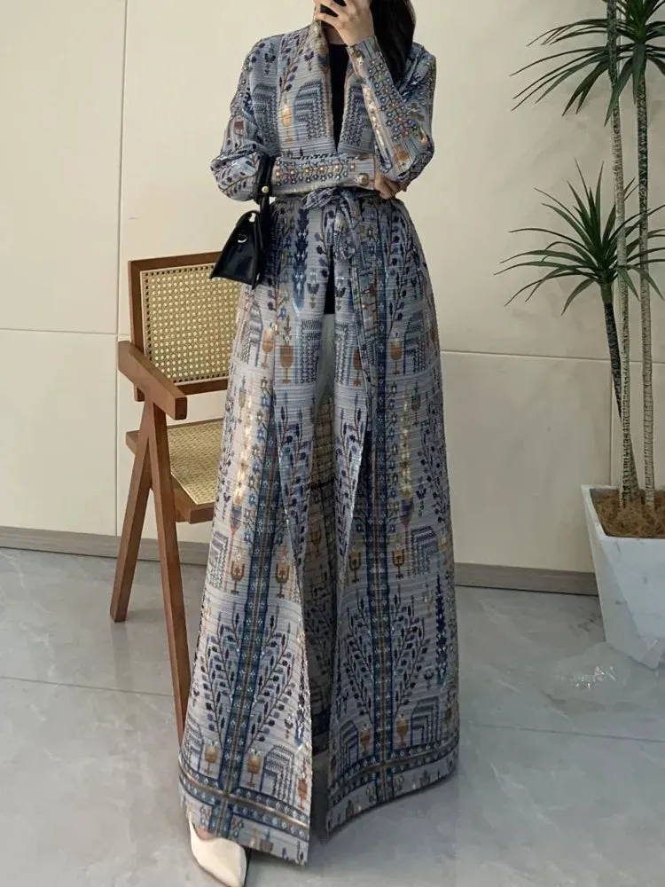 Bohemian Long Kimono | Patterned | Lightweight and Versatile