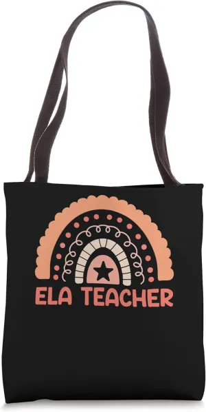 Bohemian Rainbow ELA Teacher English Language Arts Teacher Tote Bag