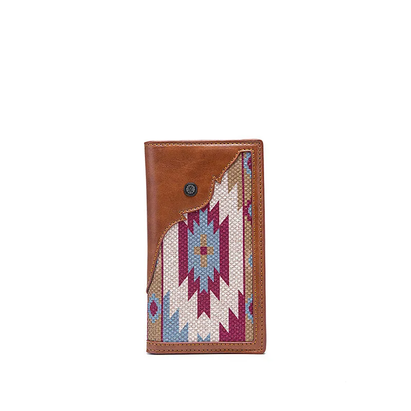 Bohemian Striped Canvas Embroidery Tote