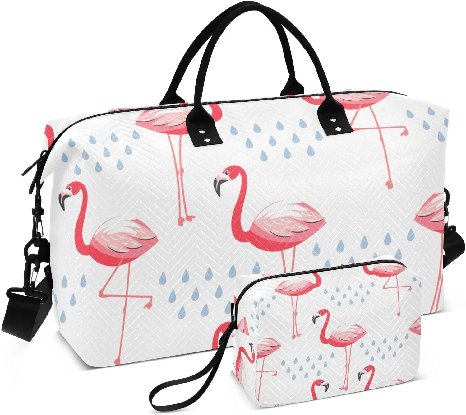 Bolaz Duffle Bag for Travel-animal Flamingo Pattern， Easy Update Large Magnectic Sticker Refrigerator Magnets Decor Wash Machine Magnet Decals23"x26"