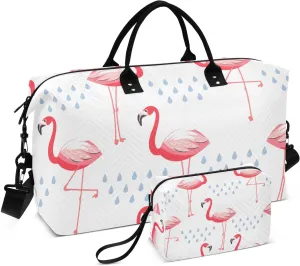 Bolaz Duffle Bag for Travel-animal Flamingo Pattern， Easy Update Large Magnectic Sticker Refrigerator Magnets Decor Wash Machine Magnet Decals23"x26"