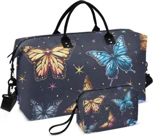 Bolaz Duffle Bag for Travel-Beautiful Butterflies Many Butterflies， Easy Update Large Magnectic Sticker Refrigerator Magnets Decor Wash Machine Magnet Decals23"x26"