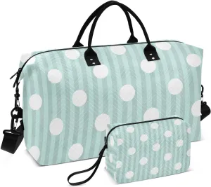 Bolaz Duffle Bag for Travel-Green Polka Dot， Easy Update Large Magnectic Sticker Refrigerator Magnets Decor Wash Machine Magnet Decals23"x26"