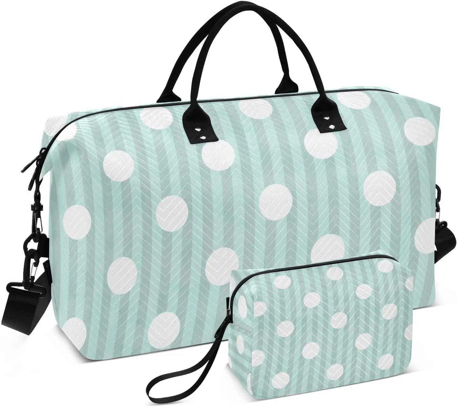 Bolaz Duffle Bag for Travel-Green Polka Dot， Easy Update Large Magnectic Sticker Refrigerator Magnets Decor Wash Machine Magnet Decals23"x26"