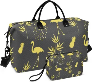 Bolaz Duffle Bag for Travel-Pineapple Flamingo ， Easy Update Large Magnectic Sticker Refrigerator Magnets Decor Wash Machine Magnet Decals23"x26"