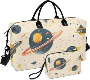 Bolaz Duffle Bag for Travel-Planet Flying Saucer， Easy Update Large Magnectic Sticker Refrigerator Magnets Decor Wash Machine Magnet Decals23"x26"