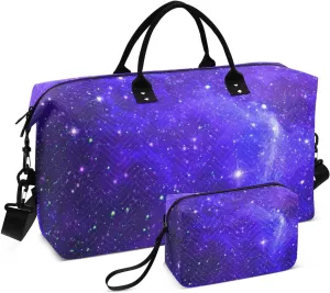 Bolaz Duffle Bag for Travel-Purple Starry Sky， Easy Update Large Magnectic Sticker Refrigerator Magnets Decor Wash Machine Magnet Decals23"x26"
