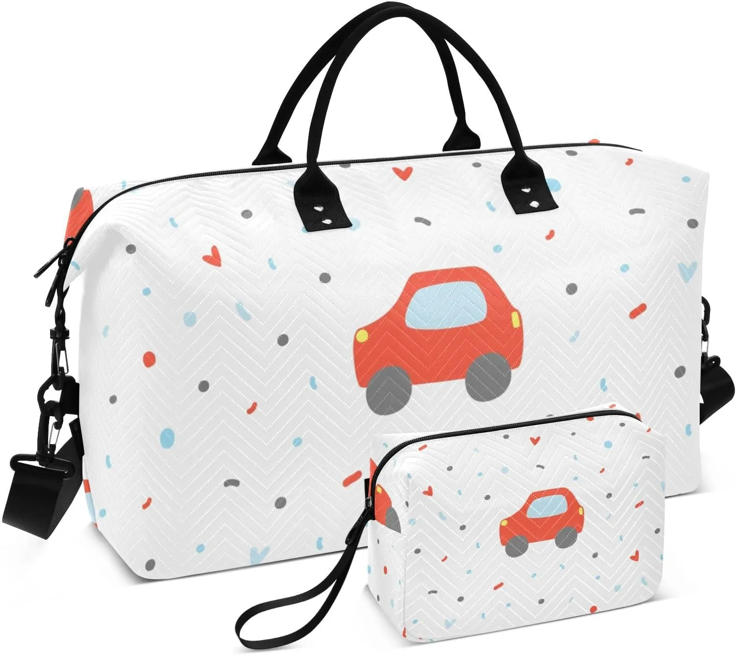 Bolaz Duffle Bag for Travel-Red Car Pattern， Easy Update Large Magnectic Sticker Refrigerator Magnets Decor Wash Machine Magnet Decals23"x26"