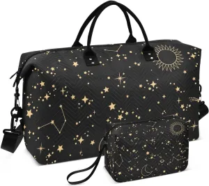 Bolaz Duffle Bag for Travel-Sun and Moon Starry Sky， Easy Update Large Magnectic Sticker Refrigerator Magnets Decor Wash Machine Magnet Decals23"x26"