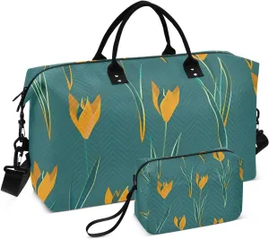Bolaz Duffle Bag for Travel-Tulip Pattern， Easy Update Large Magnectic Sticker Refrigerator Magnets Decor Wash Machine Magnet Decals23"x26"