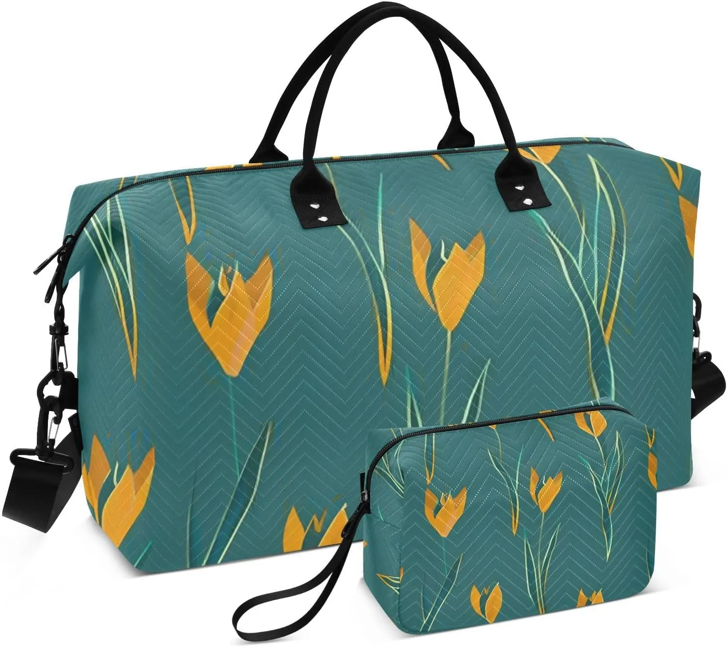 Bolaz Duffle Bag for Travel-Tulip Pattern， Easy Update Large Magnectic Sticker Refrigerator Magnets Decor Wash Machine Magnet Decals23"x26"