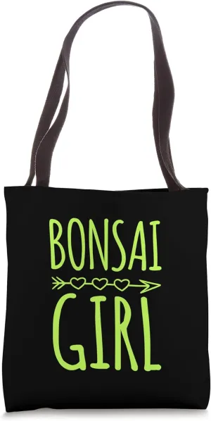 Bonsai Girl With Bohemian Style Heart Arrow Graphic Tote Bag