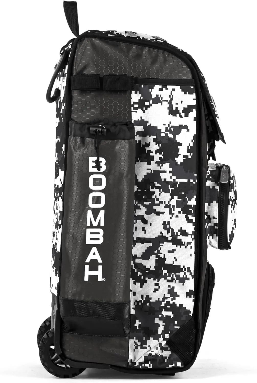 Boombah Rolling Catchers Superpack Baseball/Softball Gear Bag Digital Camo - 23-1/2" x 13-1/2" x 9-1/2" - Multiple Colors - Telescopic Handle and Holds 4 Bats - Wheeled Version