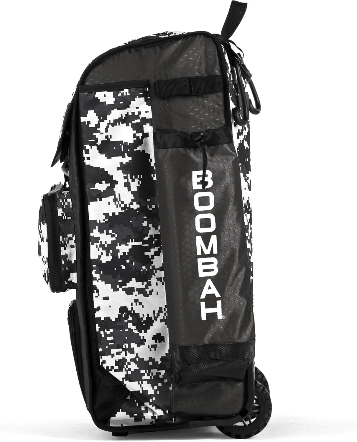 Boombah Rolling Catchers Superpack Baseball/Softball Gear Bag Digital Camo - 23-1/2" x 13-1/2" x 9-1/2" - Multiple Colors - Telescopic Handle and Holds 4 Bats - Wheeled Version