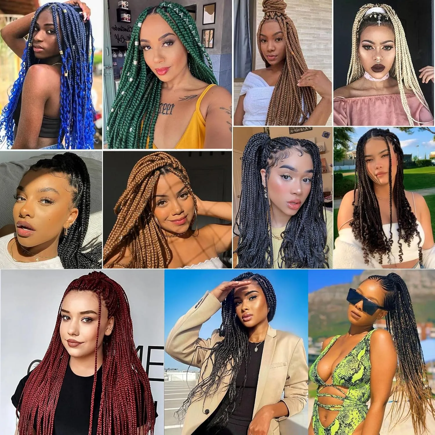 Braiding Hair Pre Stretched 16 Inch 8 Packs Braiding Hair Extension Pre Stretched Braiding Hair Professional Synthetic Hair For Braiding Crochet Twist Braids Soft Yaki Texture(16",1B/27-8P)