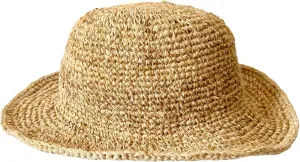 Breathable Sweat Proof Summer hat for Men and Women. Hand Crafted Sun hat Made from Natural Hemp from Nepal. Foldable with Classic Looks and Comfy. Ivory