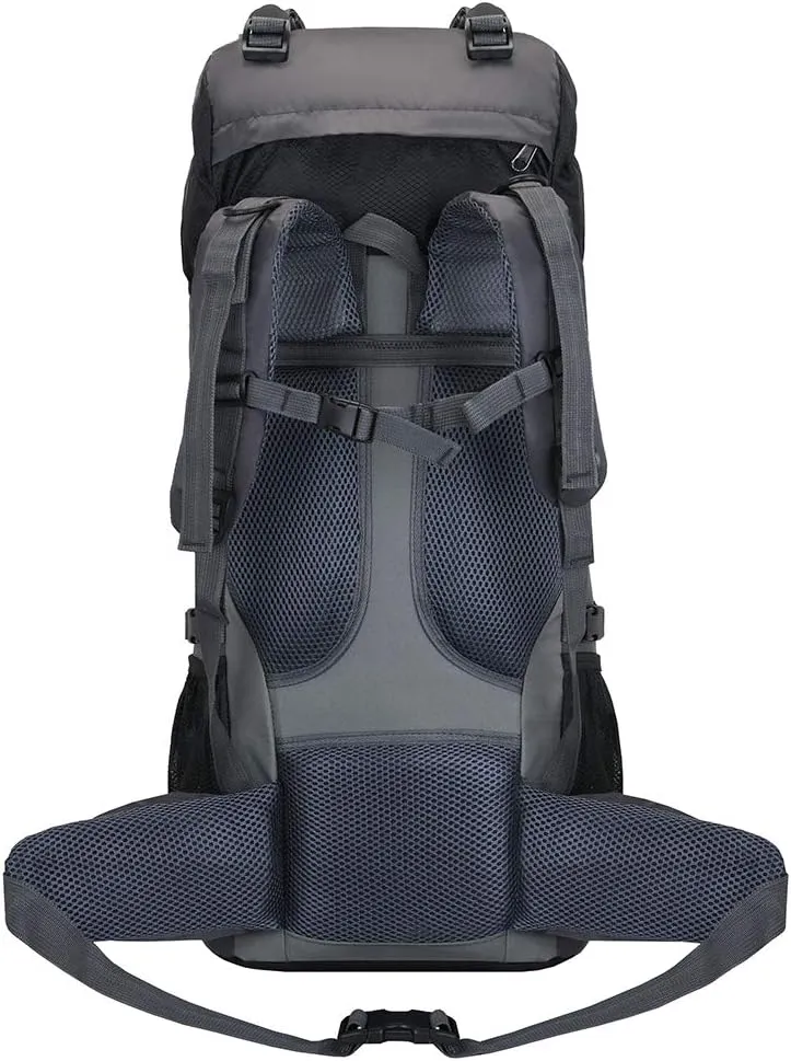 Bseash 60L Internal Frame Waterproof Hiking Camping Backpack with Rain Cover, Large Outdoor Sport Travel Daypack Rucksack