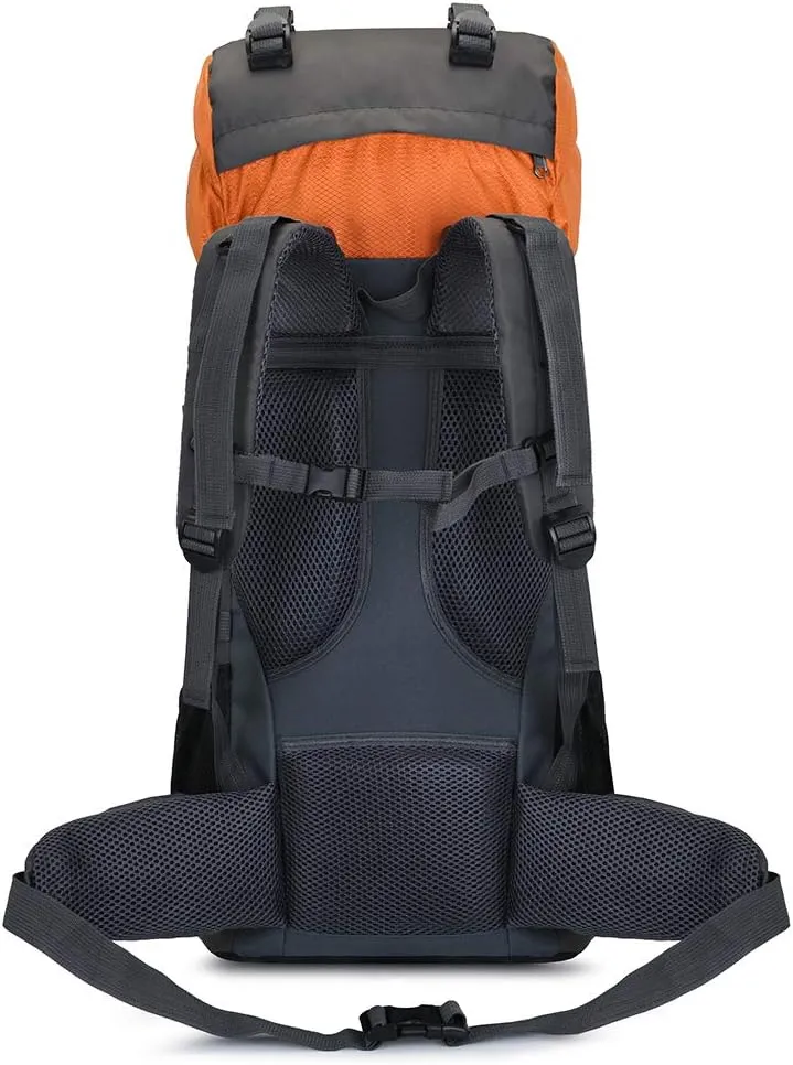 Bseash 60L Internal Frame Waterproof Hiking Camping Backpack with Rain Cover, Large Outdoor Sport Travel Daypack Rucksack