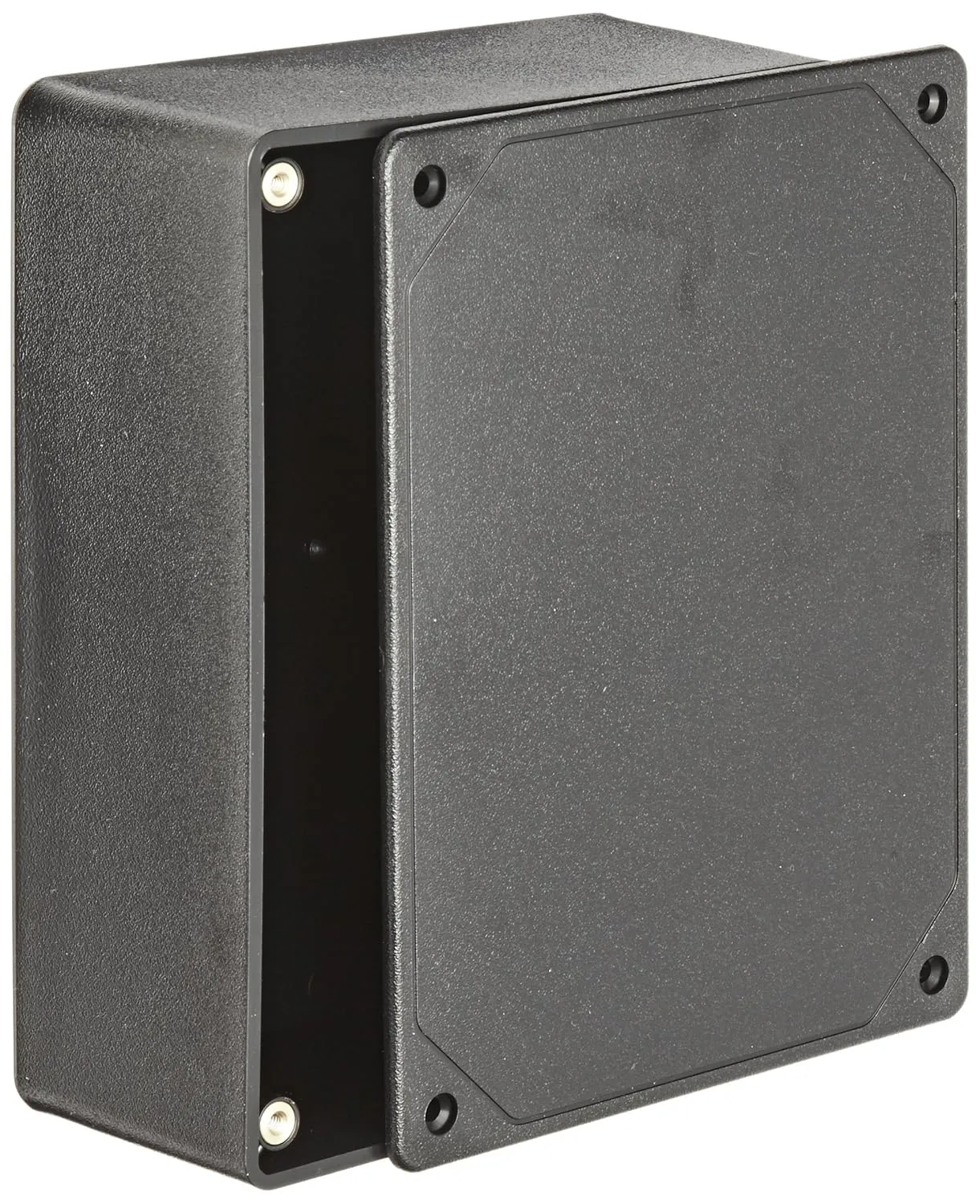 BUD Industries CU-3283 Plastic Style A Utility Box 6" L x 4" W x 2" D, Black