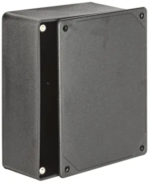 BUD Industries CU-3283 Plastic Style A Utility Box 6" L x 4" W x 2" D, Black