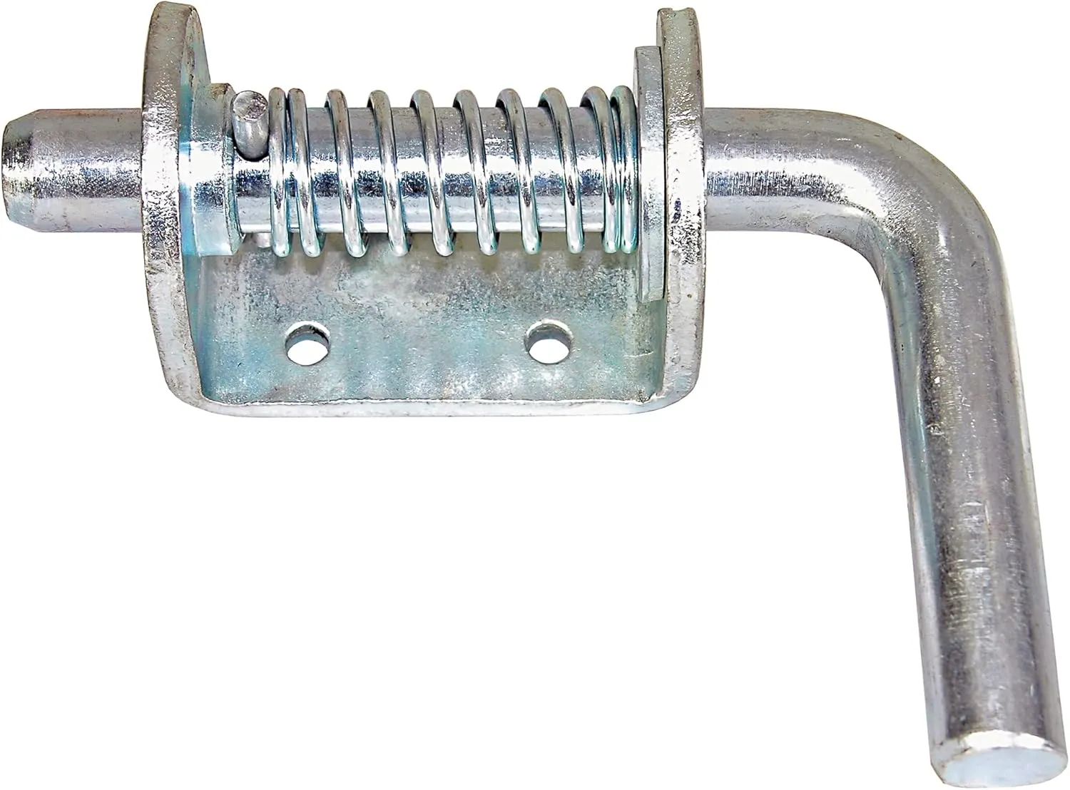 Buyers Products B2596 Heavy Duty Spring Latch Assembly Without Keeper, 4 Pack, 3-1/2" Handle, Spring Loaded Latch Pin, Zinc-Plated Latch for Gate Latch, Utility Latch, Trailer Latch, Cage Latch