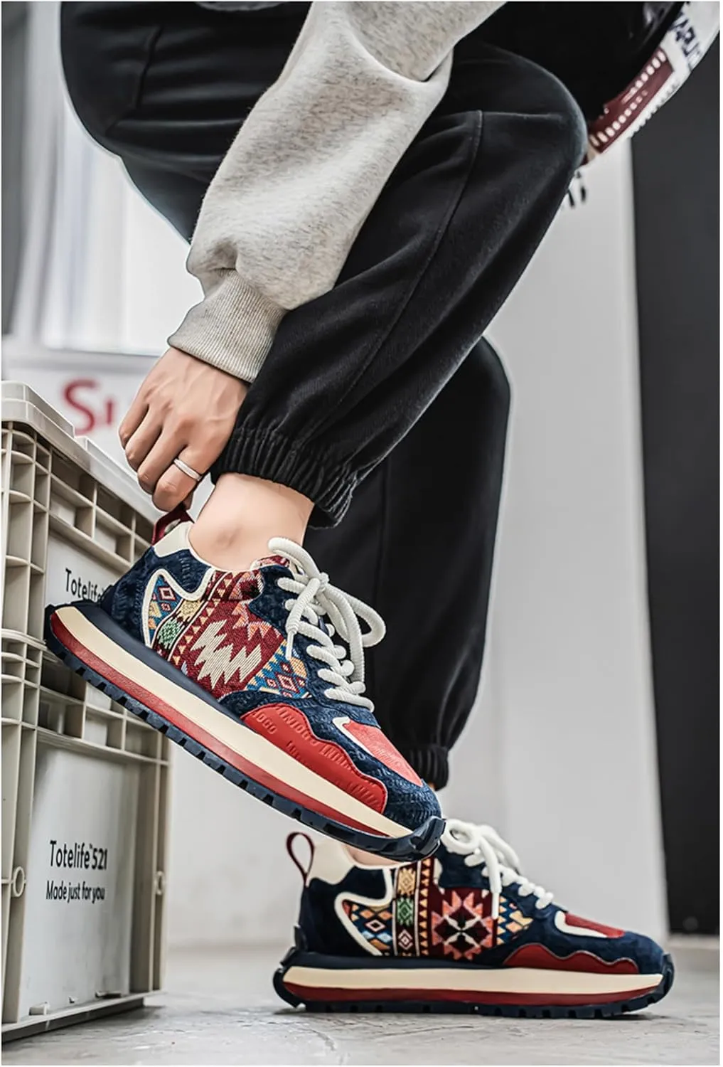 Canvas Boho Sneakers for Women Cloud Cushioning Bohemian Festival-Ready Comfort & Hand-Embroidered Artisan Accents