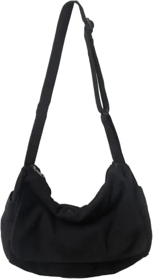 Canvas Messenger Bag Crossbody Shoulder Bag Vintage Tote Bag Large Hobo Bag for Women Girls