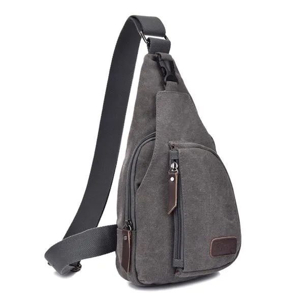 Canvas Multifunction Man Crossbody Bag