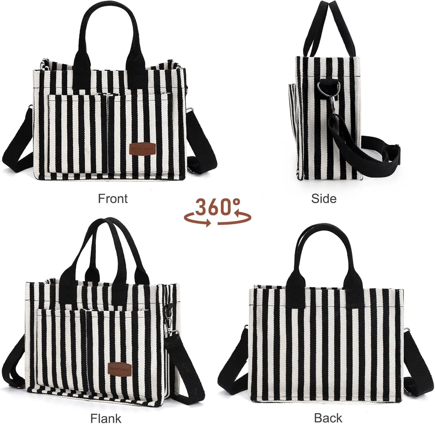 Canvas Tote Bag for Women, Large Work Purses Bible Tote
