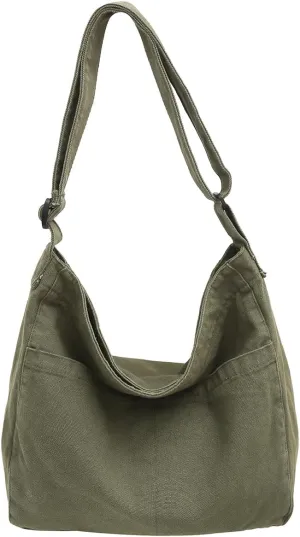 Canvas Tote Bag for Women Men Unisex Purses Women's Crossbody Handbags Hobo Shoulder Bag for Teen Girls…