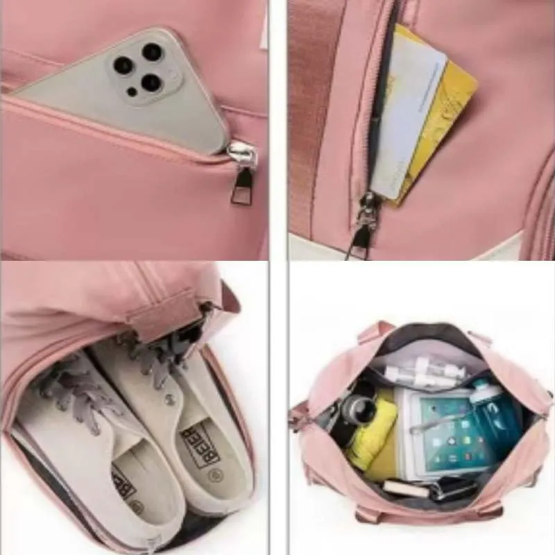 Car Travel Duffel Bag for Opel Combo Tour D 2012-2017, Travel Duffle Bag Weekender Bags Travel Bag Weekender Overnight Bag Sports Gym Tote Bag Travel Carry on Bag Accessories,Pink-A