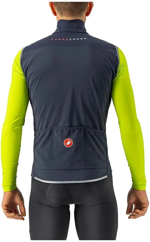 CASTELLI Men's Perfetto RoS 2 Vest, Windproof & Water-Resistant, Breathable Fabric for Road and Gravel Biking I Race Cycling