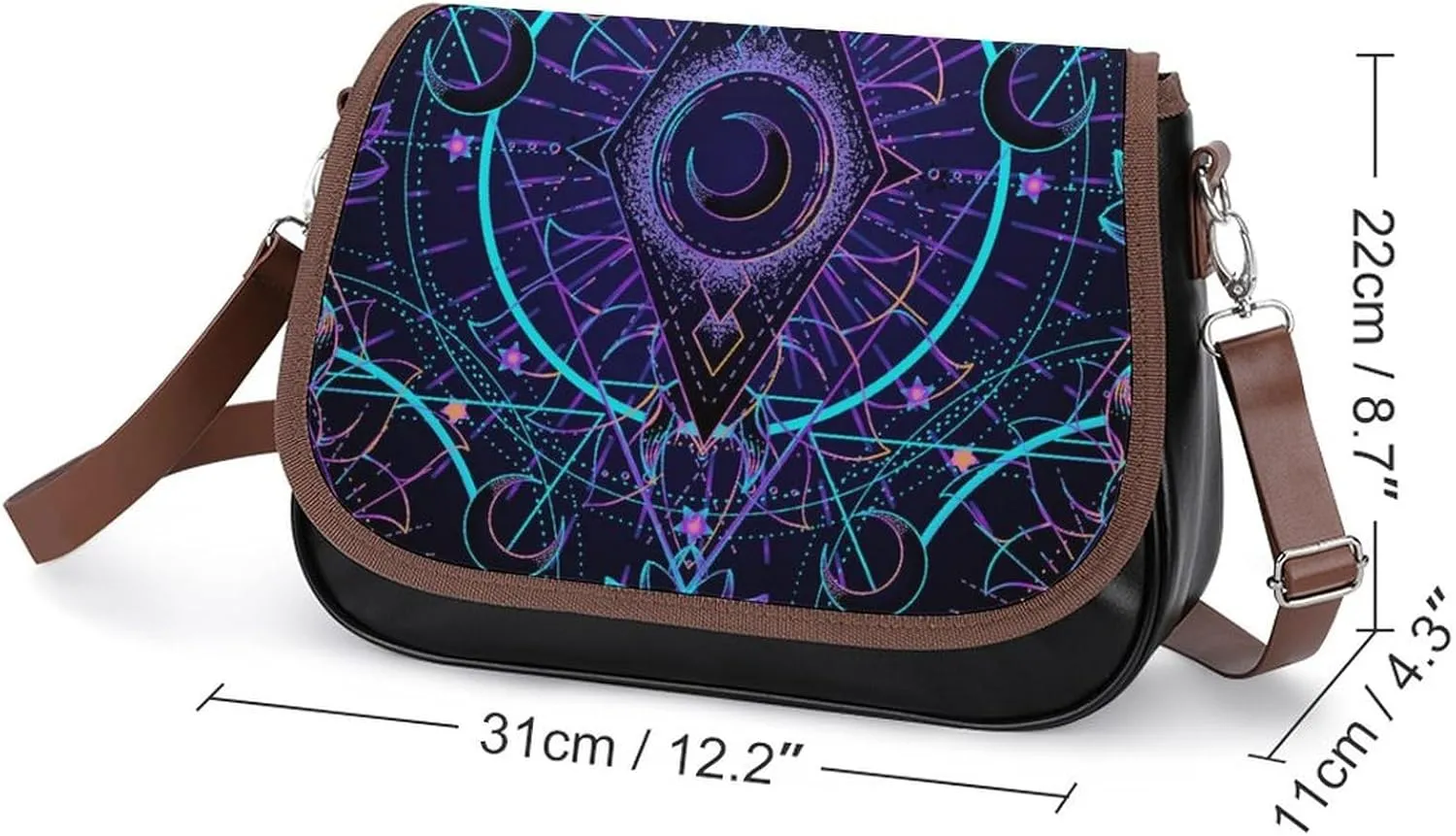 Casual Crossbody Bag for Women Fashion Leather Satchel Bags, Lightweight Small Shoulder Handbag with Adjustable Strap