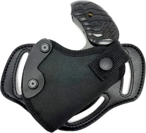 CEBECI ARMS Right Hand Side or Small of Back (SOB) Belt Holster for Bond ARMS Old Glory Over/Under Derringer 45/410 3.5'' 6'', Black
