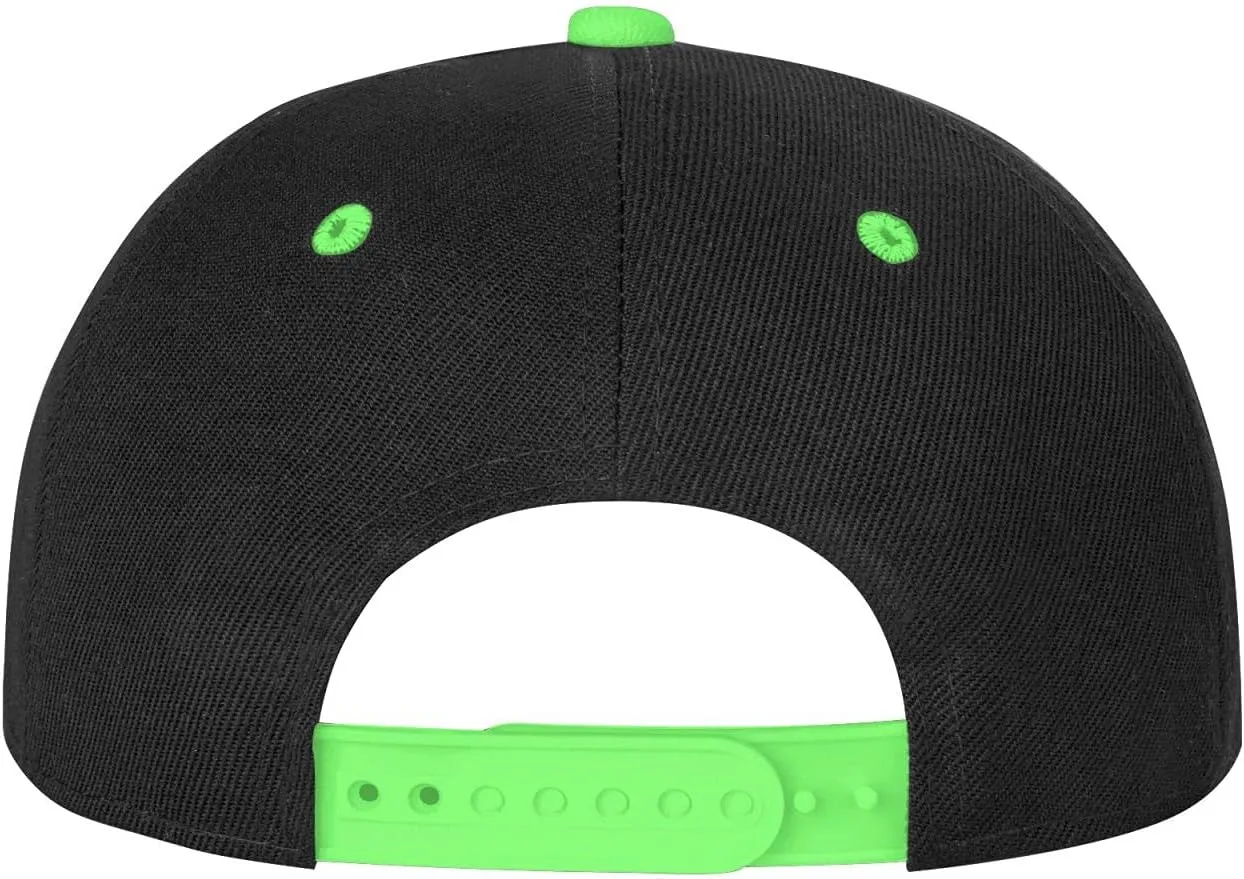 Checkered Flags Race Car Flag Flat Brim Contrast Color Hip-hop hat Baseball Adjustable Trucker hat